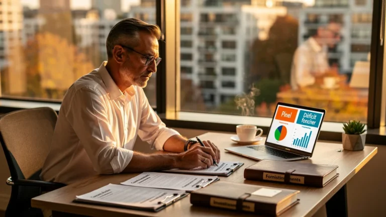 Homme réfléchissant entre dispositif Pinel et déficit foncier pour son investissement immobilier