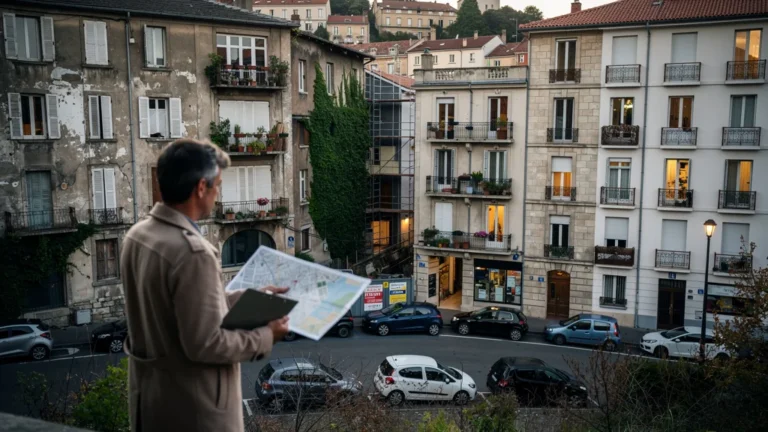 Journaliste comparant trois indices de tension locative dans un quartier de Saint-Étienne