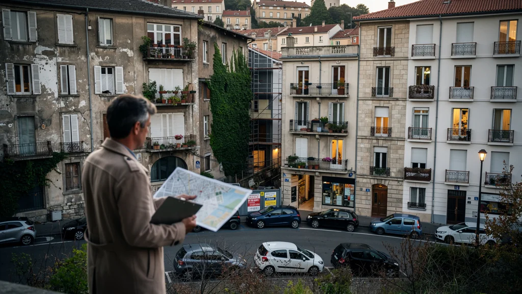 Journaliste comparant trois indices de tension locative dans un quartier de Saint-Étienne